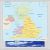 UK Map Digitally Printed Photo Roller Blind