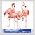 Watercolour Flamingos Digitally Printed Photo Roller Blind