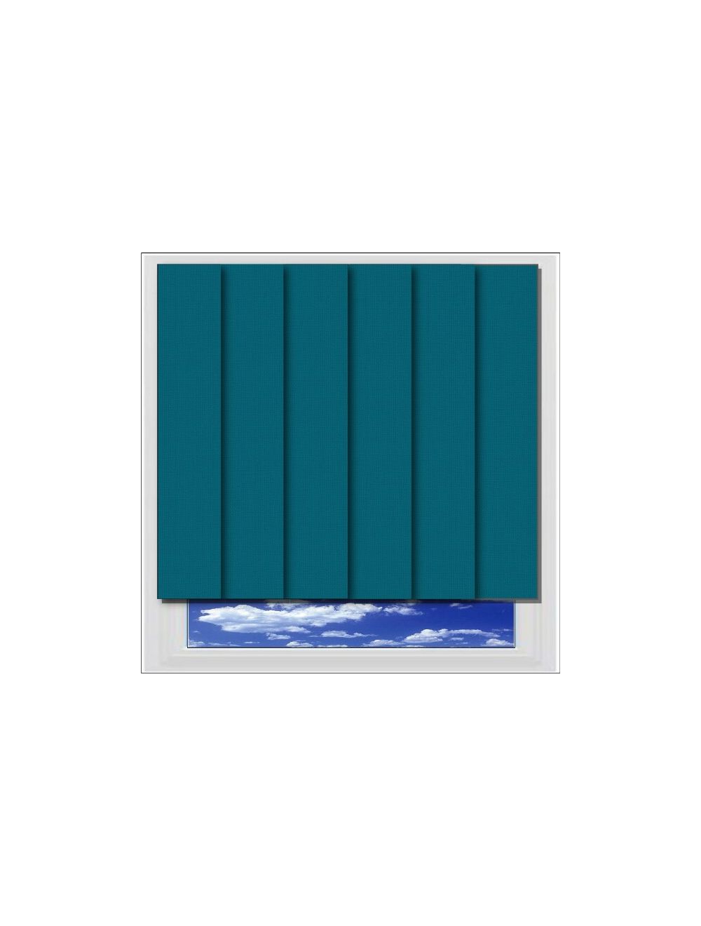 89mm Teal Dim-out Replacement Vertical Slats Splash Mambo