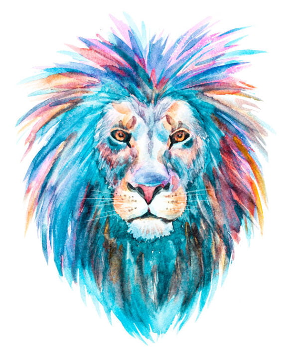 Lions Head Digitally Printed Photo Roller Blind