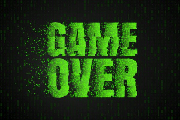 Game Over Digitally Printed Photo Roller Blind