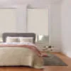 Crush Whistler White Velvet Blackout Roller Blind