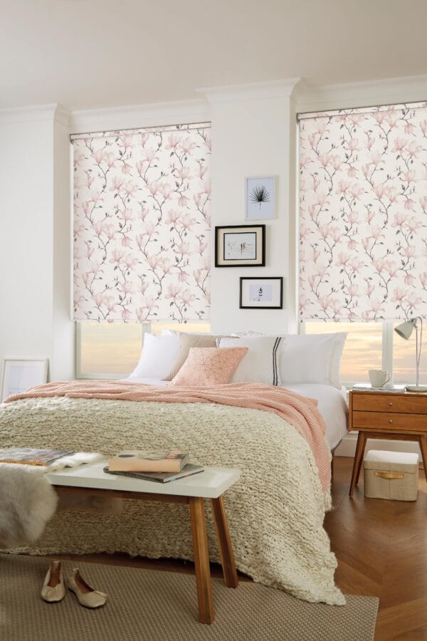 Magnolia Rosa blackout roller blind