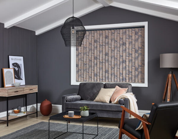 Argent Copper Blackout Vertical Blind