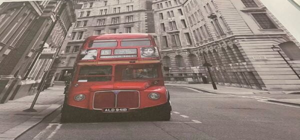 London Bus Digitally Printed Photo Roller Blind