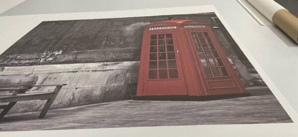 Red Telephone Box Digitally Printed Photo Roller Blind