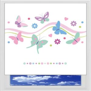 Pastel Butterflies Digitally Printed Photo Roller Blind