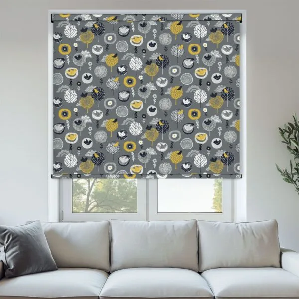 Birdsong Midnight Roller Blind