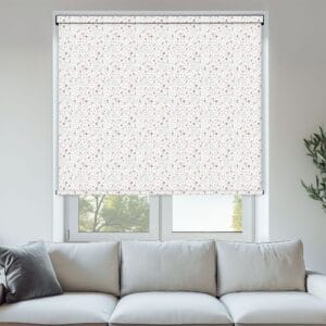 Cotton Flower Blush Roller Blind
