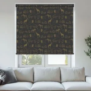 Night Safari Gold Blackout Roller Blind