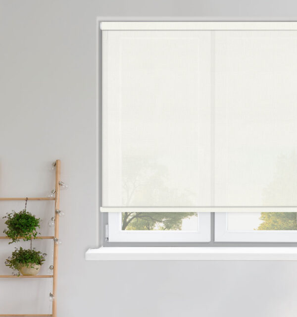 Perspective Artic White Screen Roller Blind
