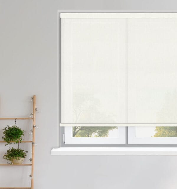 Perspective Artic White Screen Roller Blind