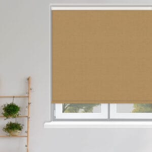 Shot Silk Champagne blackout roller blind