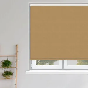 Shot Silk Champagne blackout roller blind