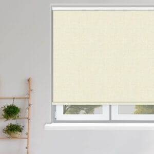 Shot Silk Ivory blackout roller blind