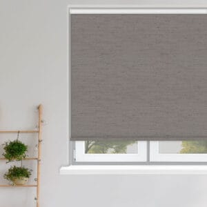 Shot Silk Moonstone blackout roller blind