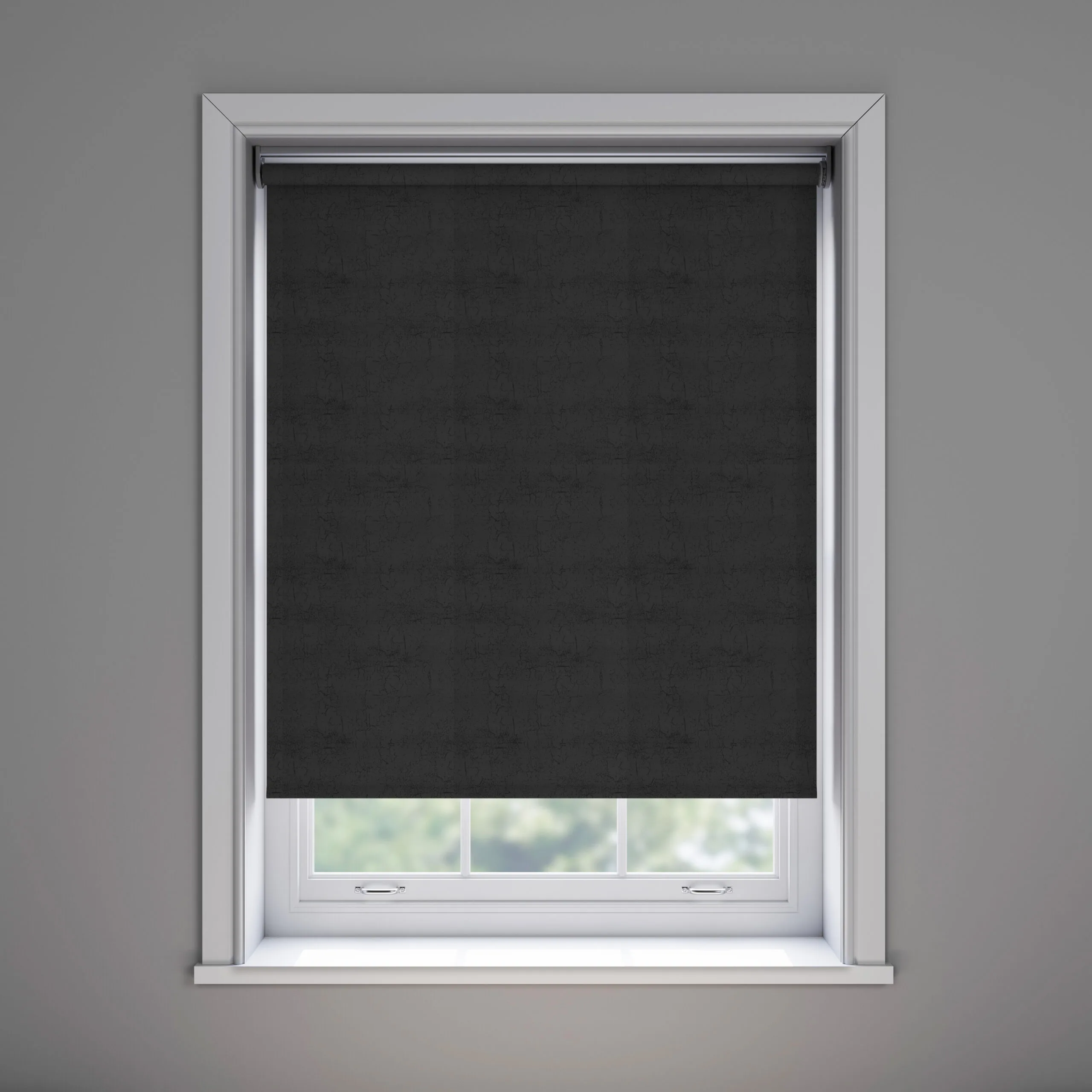Metz Black PVC Roller Blind