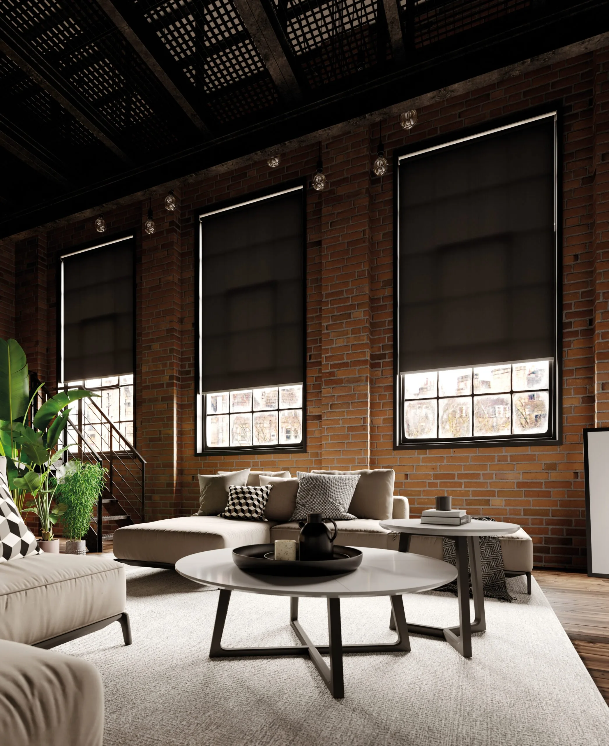 Splash Noir Roller Blind