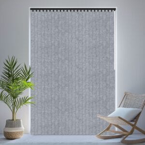 Crush Cornish Blue Velvet Blackout Vertical Blind