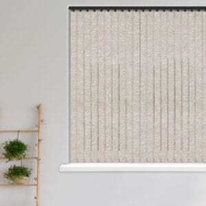 Crush Chateaux Grey Velvet Blackout Vertical Blind
