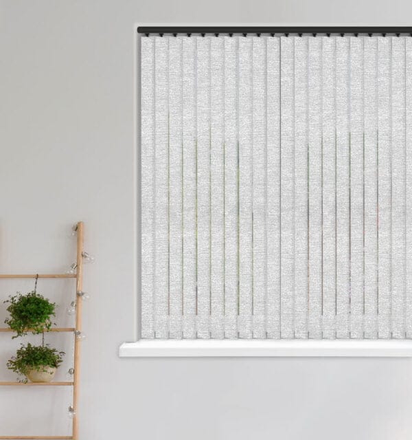 Crush Nordic Mist Velvet Blackout Vertical Blind