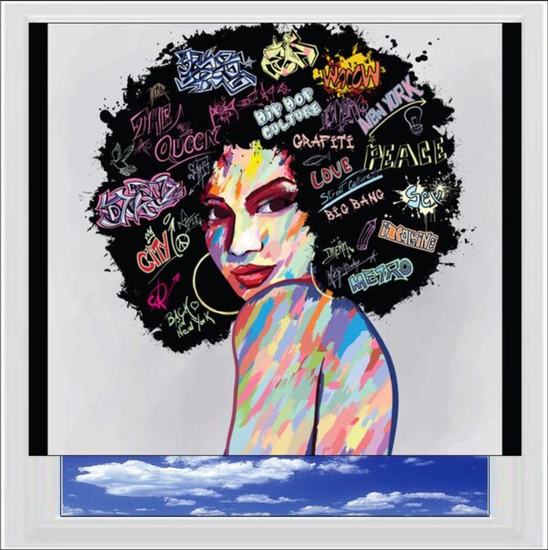 Funk Soul Woman Digitally Printed Photo Roller Blind