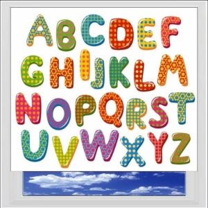 Alphabet Colours Digitally Printed Photo Roller Blind