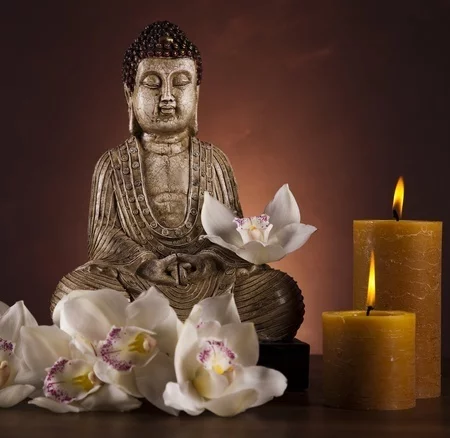 Buddha Digitally Printed Photo Roller Blind - Image 2