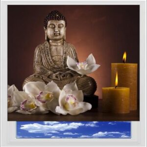 Buddha Digitally Printed Photo Roller Blind