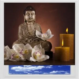 Buddha Digitally Printed Photo Roller Blind