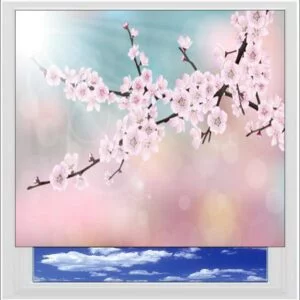 Cherry Tree Blossom Digitally Printed Photo Roller Blind