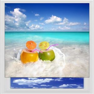 Cocktails On The Beach Digitally Printed Photo Roller Blind