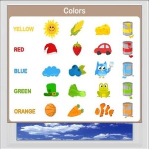 Colours With Pictures Digitally Printed Photo Roller Blind