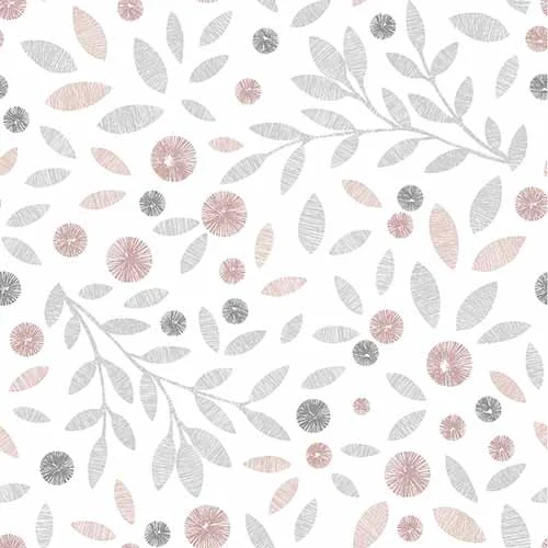 Cotton Flower Blush Vertical Blind