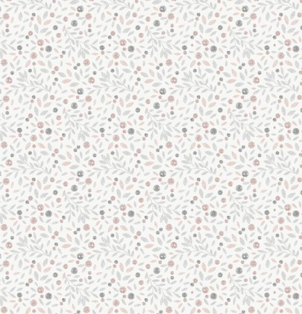 Cotton Flower Blush Vertical Blind