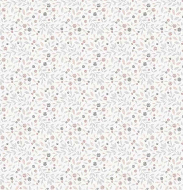 Cotton Flower Blush Vertical Blind