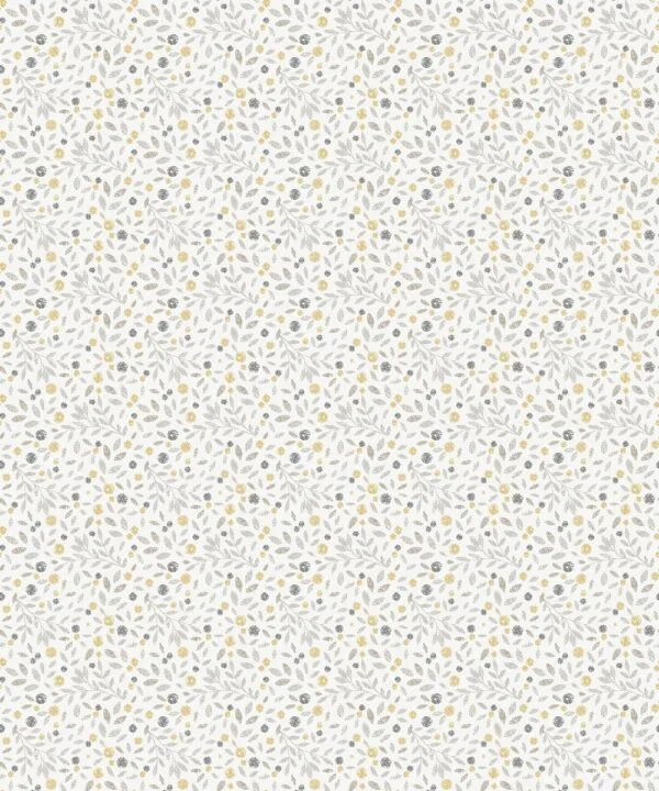 Cotton Flower Ochre Roller Blind