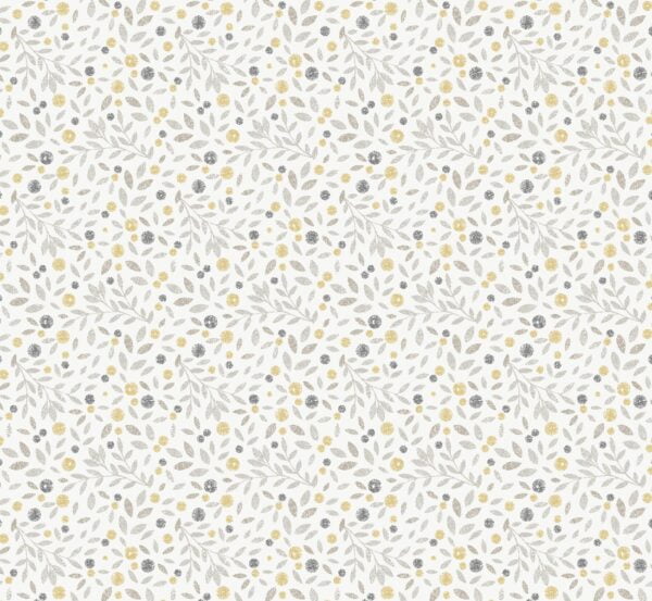 Cotton Flower Ochre Vertical Blind