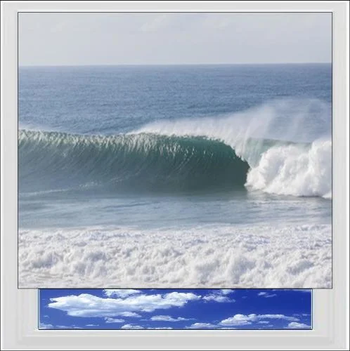 Crashing Waves Digitally Printed Photo Roller Blind