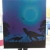 Dinosaurs Silhouettes Digitally Printed Photo Roller Blind - Image 3