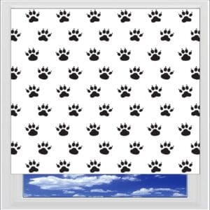 Dog Paw Prints Digitally Printed Photo Roller Blind