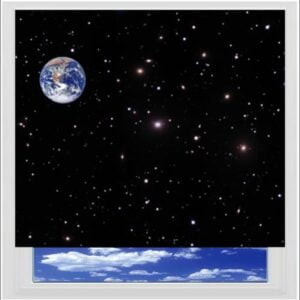 Earth Space Digitally Printed Photo Roller Blind