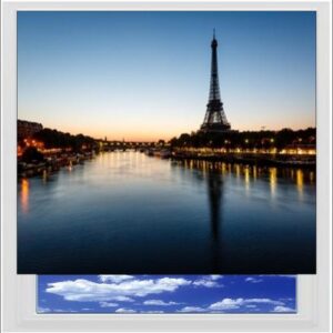 Eiffel Tower in Paris Digitally Printed Photo Roller Blind