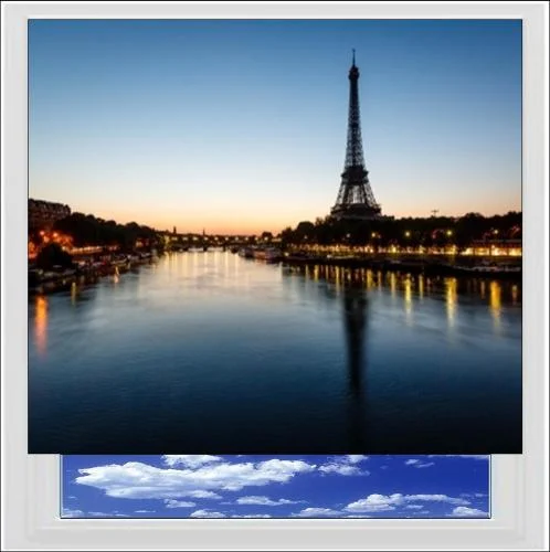 Eiffel Tower in Paris Digitally Printed Photo Roller Blind