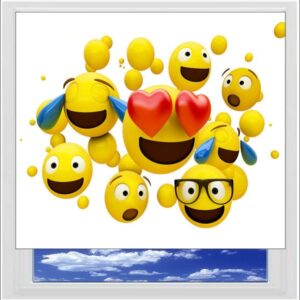 Emoji Digitally Printed Photo Roller Blind