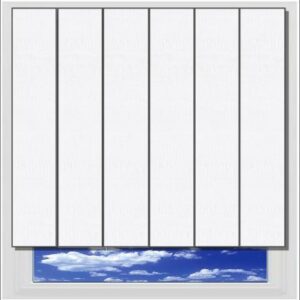 Fiesta White vertical blind