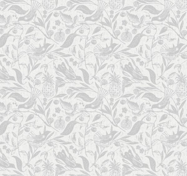 Folk Silver Roller Blind