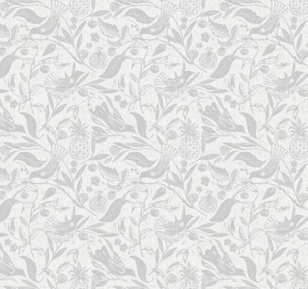 Folk Silver Roller Blind
