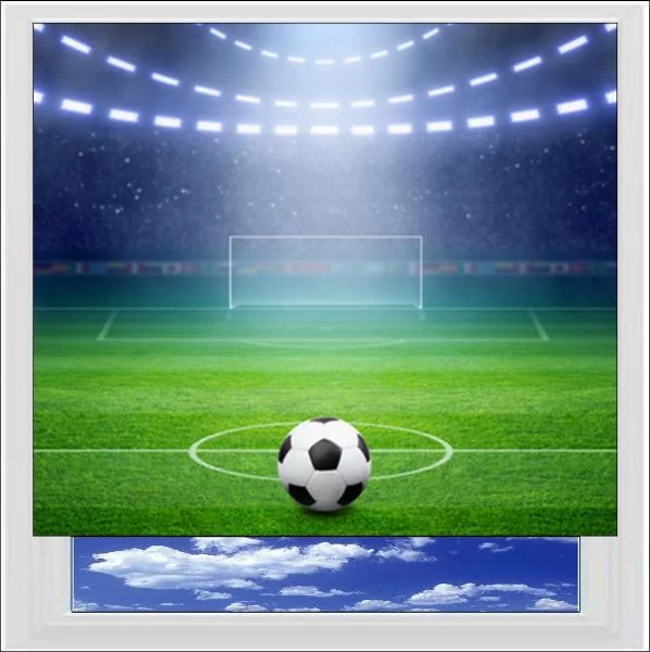 Football Stadium Digitally Printed Photo Roller Blind