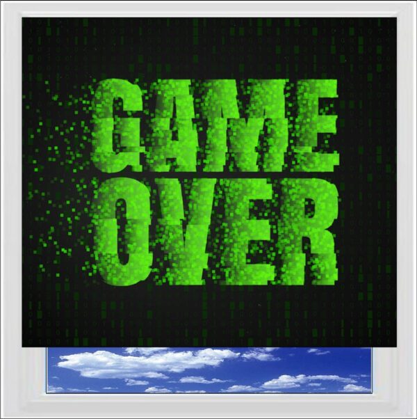 Game Over Digitally Printed Photo Roller Blind